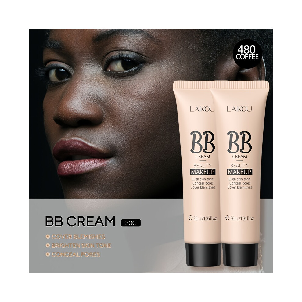 (#480 Coffee - 2pcs) Buy 1 Take 1-Long Wearing BB Cream 30ml/1.06fl.oz., Waterproof Hide Pores Concealer Make Up, Cover Blemishes Make Up Cream For Wo
