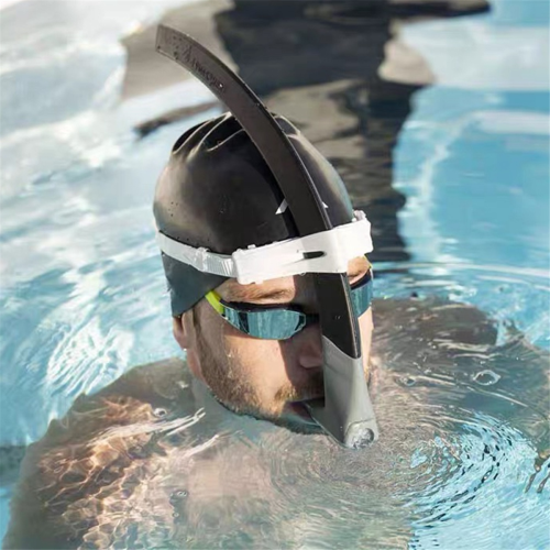 Snorkelrør for svømmetrening, pusterør foran, sentermontering B 2