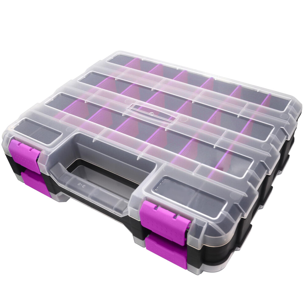 Tools Organizer Box Small Parts Storage Box 50-Compartment Double Side Hardware Organizers 354398656616