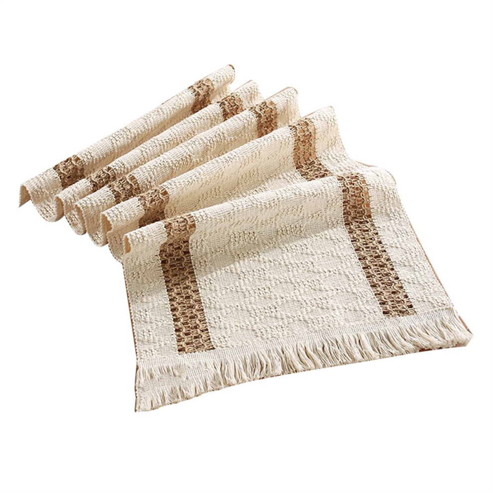 Table Runner for Summer Home Decor,Cotton Linen Woven Table Runners-image-OPC-PHYWHDG-NEW
