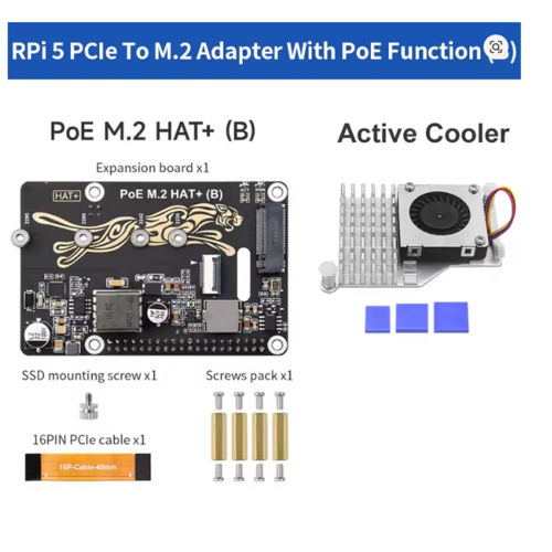 Κάρτα επέκτασης PCIe σε M.2 με λειτουργία PoE Υποστηρίζει πρωτόκολλο NVMe 2
