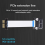 PCIE X1-adapter til internetcafé PXE diskløs opstartsforlængerkabel 4