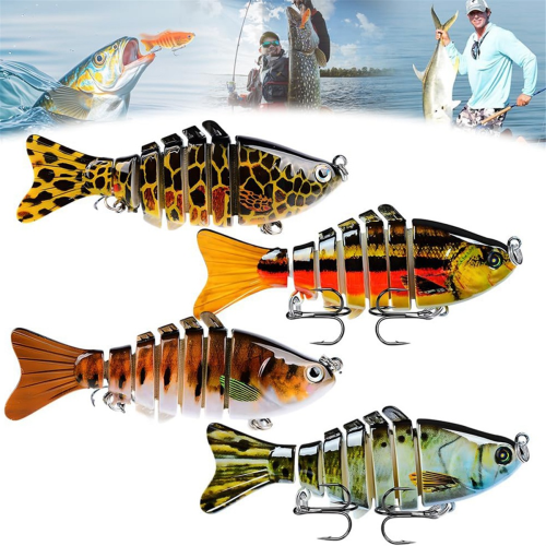 Isca de natação 3D para água doce e salgada, isca de pesca robótica 1