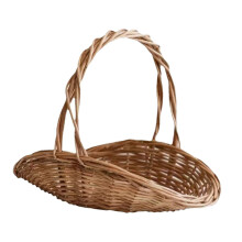Woven Basket Shopping Basket for Park Flowers Outdoor, 30cmx24cmx25cm