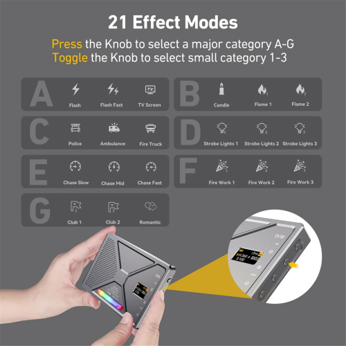 New RGB Video Light 10W Portable Selfie LED Camera Light 2