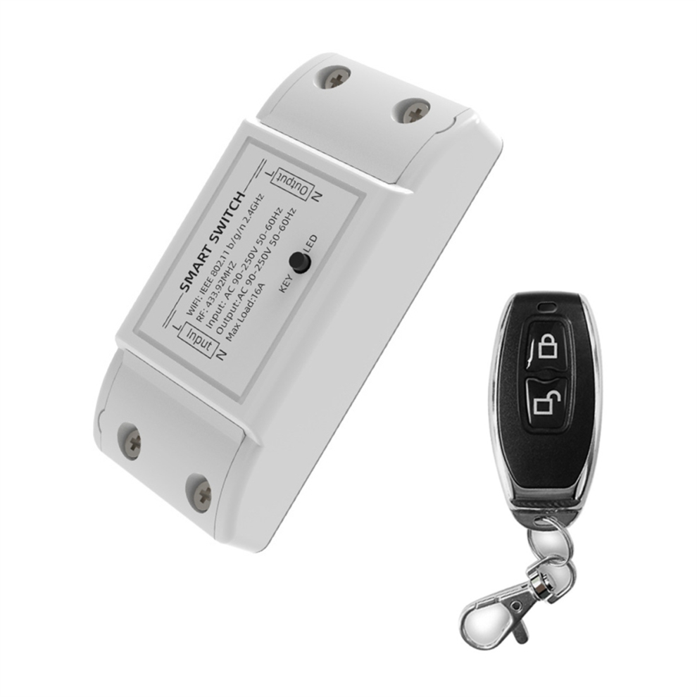 Wifi+433Mhz Switch Smart Home Automation Relay Module White 4853102519880