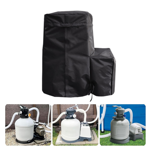 Capa para bomba de piscina para filtro de areia de 14-16 polegadas à prova d'água para jardim externo 2