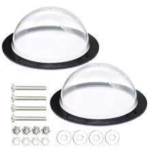 2 Packs Dog Fence Window, 12.4' Acrylic Dome Dog Fence Peek Window, Pet Supply, Clear View Dome Pet Peek Window, for Dog Cat