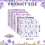 24 vellen scrapbookpapier, decoratief decoupagekarton, lavendel 2