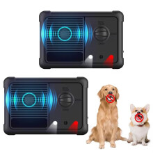 2 Pack Dog Bark Deterrent Devices Ultrasonic Anti Barking Device Auto Dog Barking Silencer