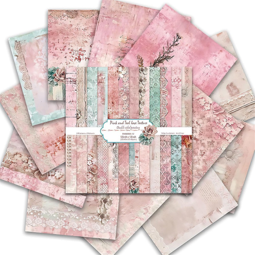 Papel para scrapbook 12x12 polegadas, papel para decoração de álbuns de fotos
