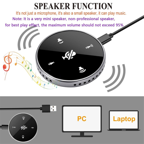 USB Conference Microphone with Speaker,for Zoom Meetings,VoIP Call 2