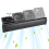 Adjustable Cooling Fan Fish Tank Heat Dissipation Cooling Fan EU Plug 4