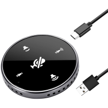 USB-konferansemikrofon med høyttaler, for Zoom-møter og VoIP-samtaler