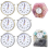 6 PCS Clock Parts for Clock Resin Mold, Roman Numerals Clock Piece 2