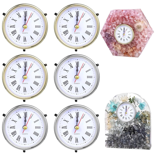 6 PCS Clock Parts for Clock Resin Mold, Roman Numerals Clock Piece 1
