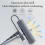 USB C HUB Προσαρμογέας πολλαπλών θυρών USB-A Σταθμός σύνδεσης Ethernet RJ45 7