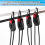 10 stk. justerbare fiskestangstropper med elastiske stropper for stang 4