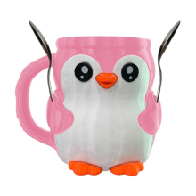 Porta-sorvete pinguim fofo, porta-sorvete pinguim