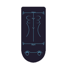 Yoga Wheel Roller Non Slip Mat Roller Mat 150x60CM