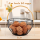 Farmhouse Wire Egg Basket for Gathering Fresh Eggs with Wooden Handle 5
