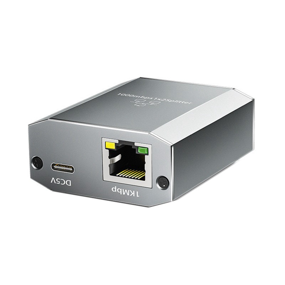 Gigabit Ethernet Splitter 1 To 2 1000Mbps Rj45 Lan Internet Splitter 4853102522200
