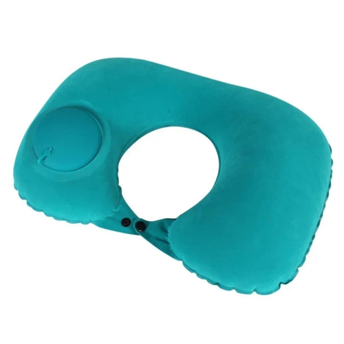 U-Shaped Neck Cushion Inflatable Pillow with Air Pressure Ring