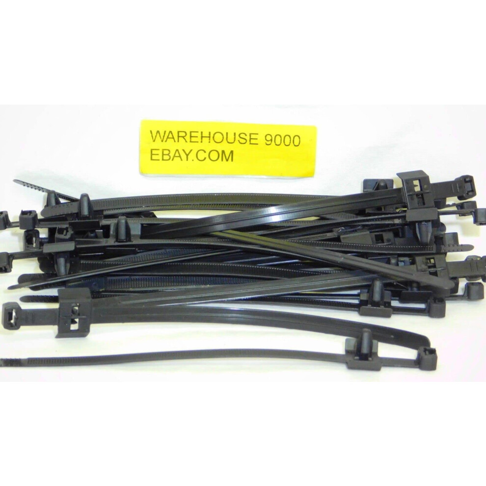25 Cable Straps For Import Autos Cable Management Black Refï¼Mjf 354398659273