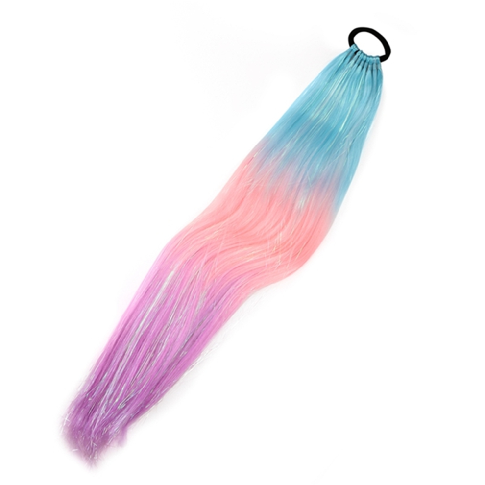 Markenlos Unisex Gradient Color Dirty Braided Ponytail Extensions