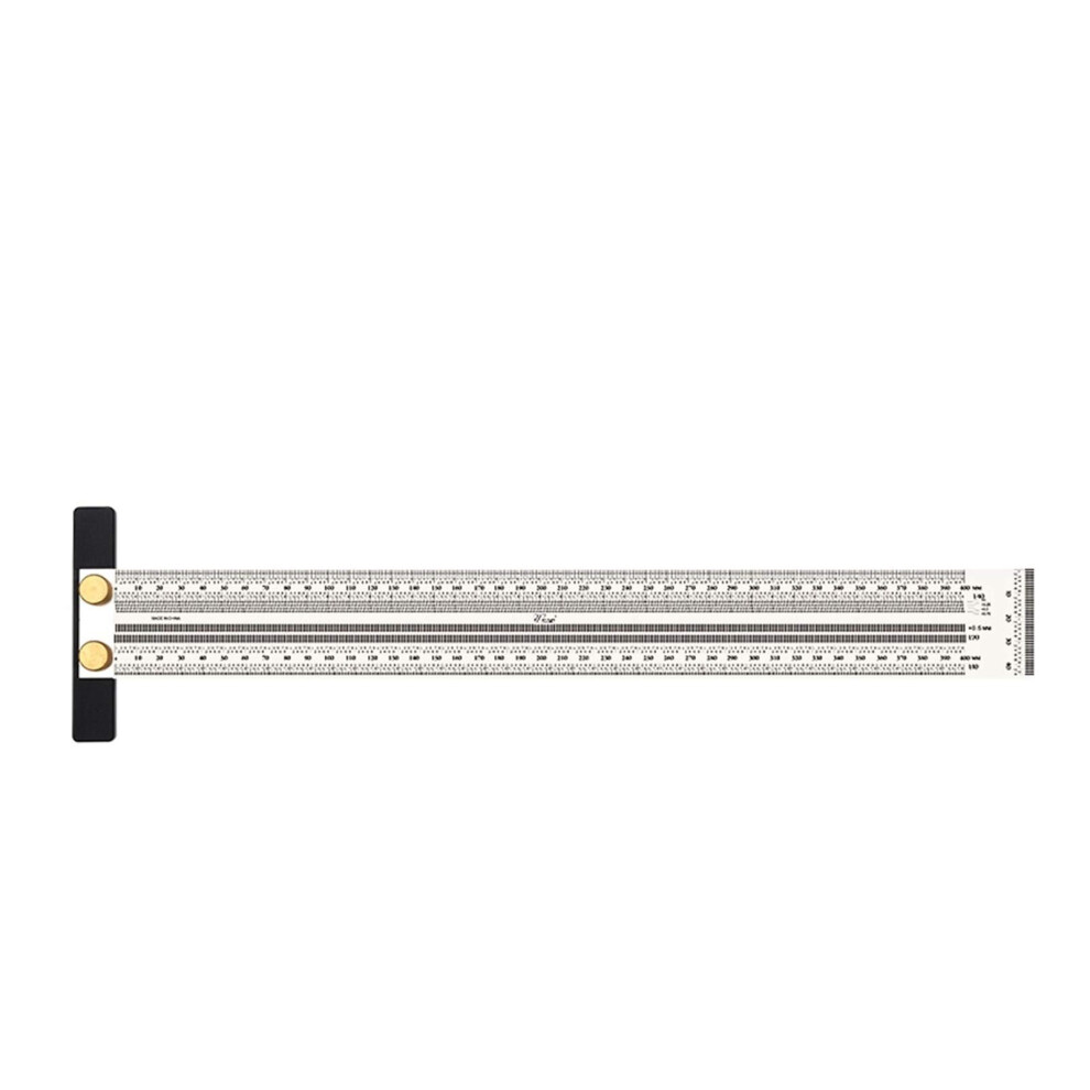 High-Precision Scale Ruler T-Type Hole Ruler Stainless Woodworking Scribing Mark Line Gauge Carpenter Measuring Tool Refï¼Xch 354398659396