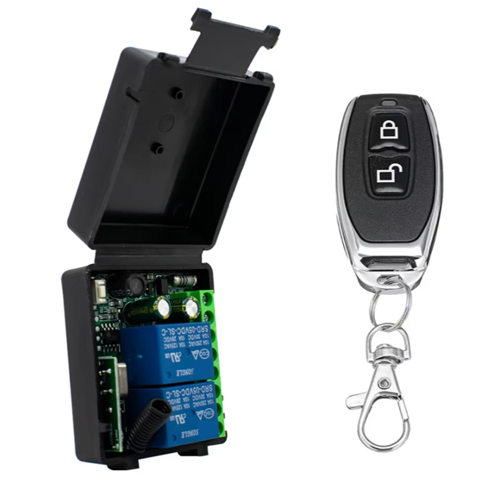 433Mhz Wireless Remote Control Switch Relay 2Ch Receiver Module 4853102527816