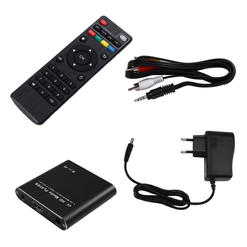 Reprodutor multimídia Full HD 4K USB externo Media Player TV Box Plug UE 1