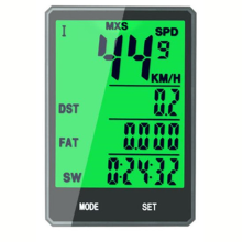 Fahrradcomputer mit großem Bildschirm, kabelloser Fahrradcomputer, Tachometer