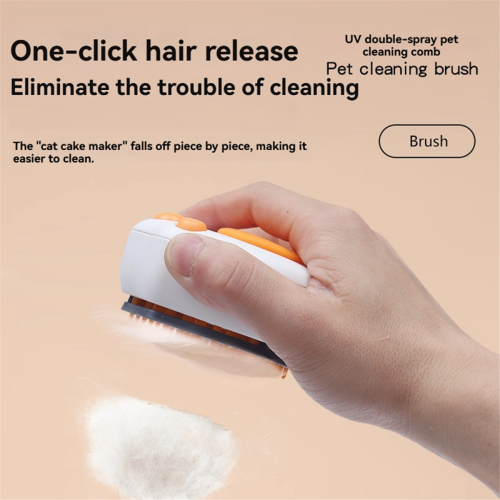 Pet Comb UV Steam Brush Massage Cleaning 3in1 Function Dual Sprays 2