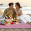Wicker Picnic Basket with Lid,Wicker Basket with Handle and Liner 5
