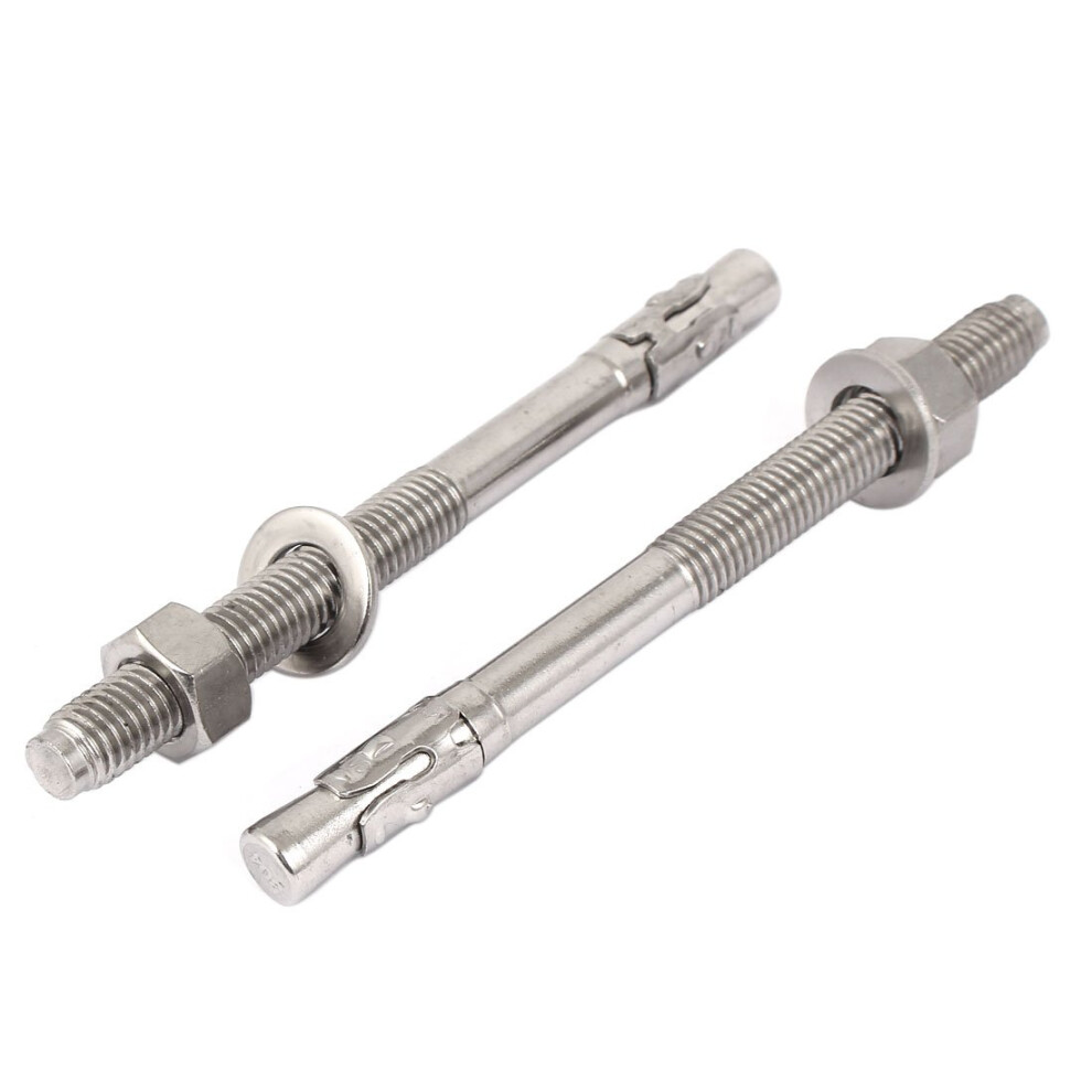 M12 Thread Anchors 304 Stainless Steel Car Repair Gecko Expansion Bolt Screw 150Mm Expansion Anchors Long 2Pcs Refï¼Xdj 354398660040