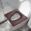 Bedside Commode Cushion Washable 16.5inch X 16.5inch PU Cover B 7