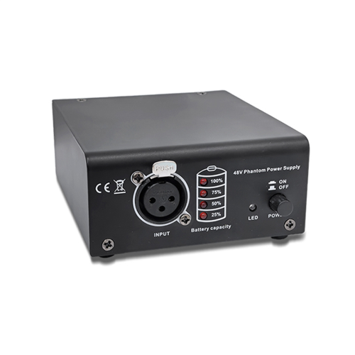 1-Channel 48V Phantom Power Supply with XLR 3 Pin Microphone Cable 2