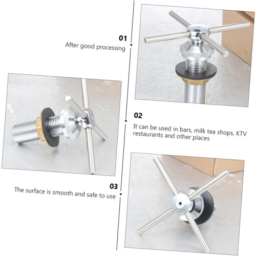 1pc Practical Cup Rer Head Stainless Steel Cup Washer for Sink Coffee Bar Accessory Cup Rer Head 1