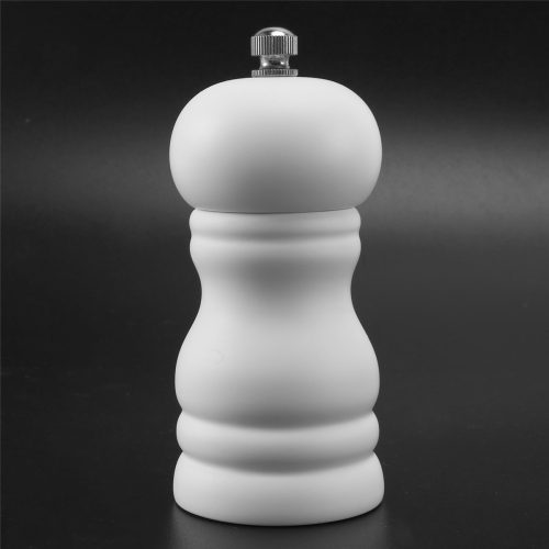 Wood Salt and Pepper Grinder Set Manual Mill Shaker, Solid Wood White 1