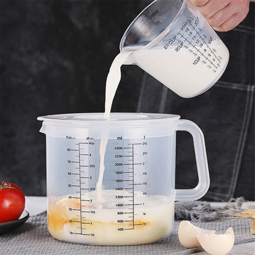 Plastic Ounce Measuring Cups and Mixing Pitcher for Baking with Guard 1