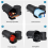 Lot de 2 gants imperméables pour moto, accessoires, 125 mm 5