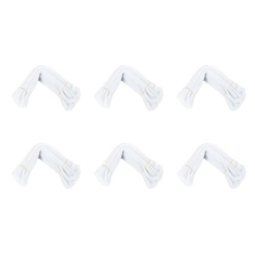 100 stuks 30cm creatie pijpenragers, wit 1