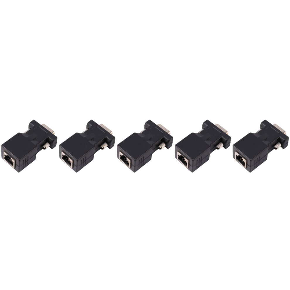Vga Extender Male To Lan Cat5 Cat6 Rj45 Network Cable Adapter 4852852606864