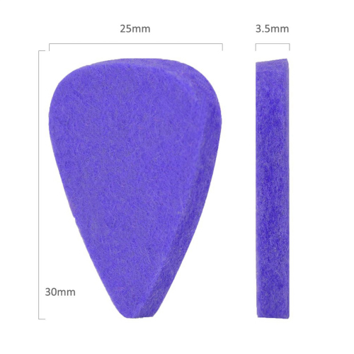 Palhetas de feltro para ukulele e violão, 8 peças 2