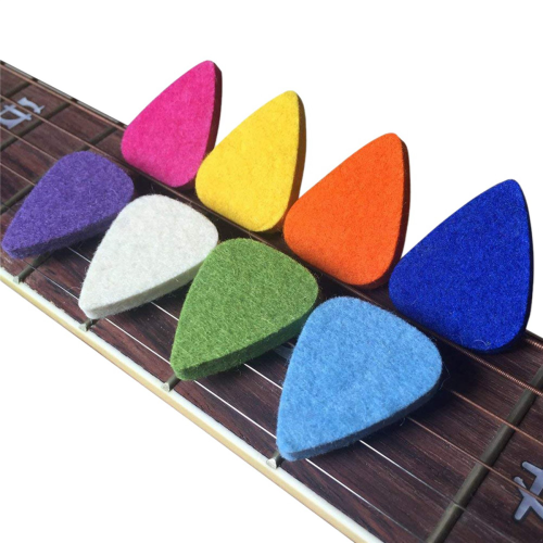 Palhetas de feltro para ukulele e violão, 8 peças 1