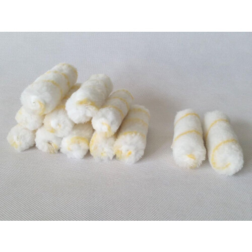 30 Rollers Cover 4 Inch Paint Brush Covers Nap Contractor Pack Mini Rollers Yellow 2