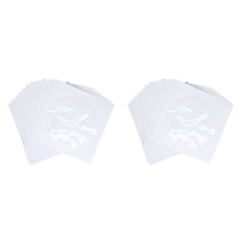 Suporte para envelopes de papel para mídia de DVD e CD com fecho de janela transparente, pacote com 100 unidades