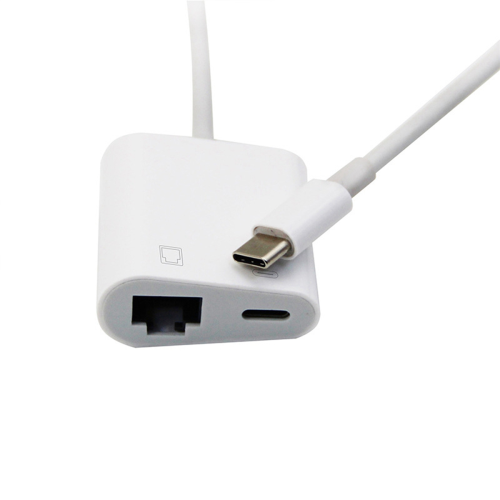 Adaptor Ethernet OTG Tip C, Convertor Ethernet USB C la RJ45, 100Mbs 2