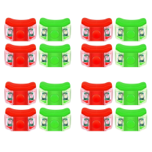 4 x LED-verlichting voor boten, jachten, fietsen, hardlopen, vissen (rood, groen)